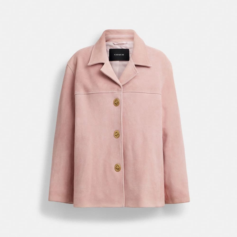 Suede Turnlock Jacket