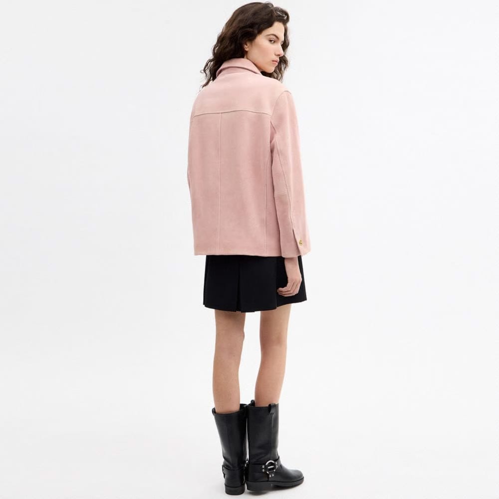 Suede Turnlock Jacket
