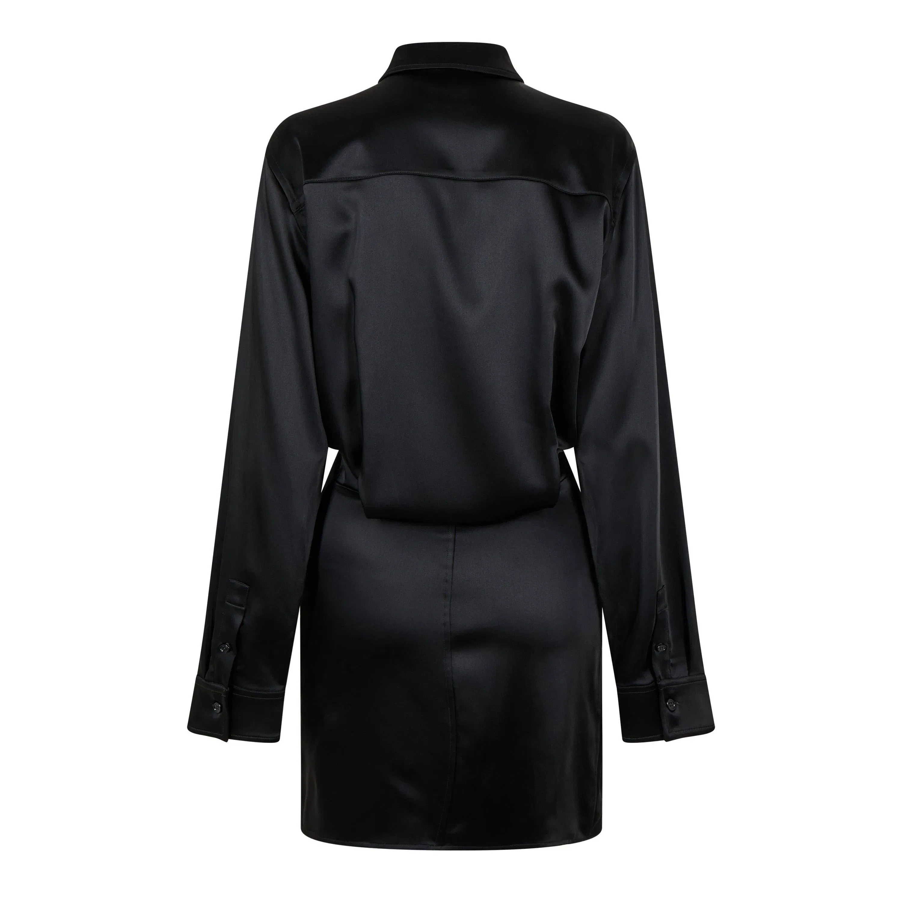 Asymmetric Ruched Mini Dress