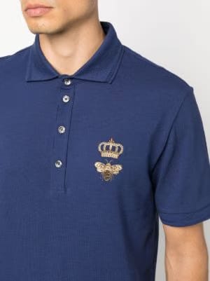 Dolce & Gabbana embroidered emblem polo shirt