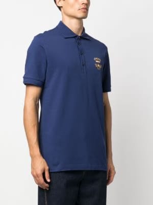 Dolce & Gabbana embroidered emblem polo shirt