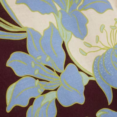 Brown Tropical Border Beach Top