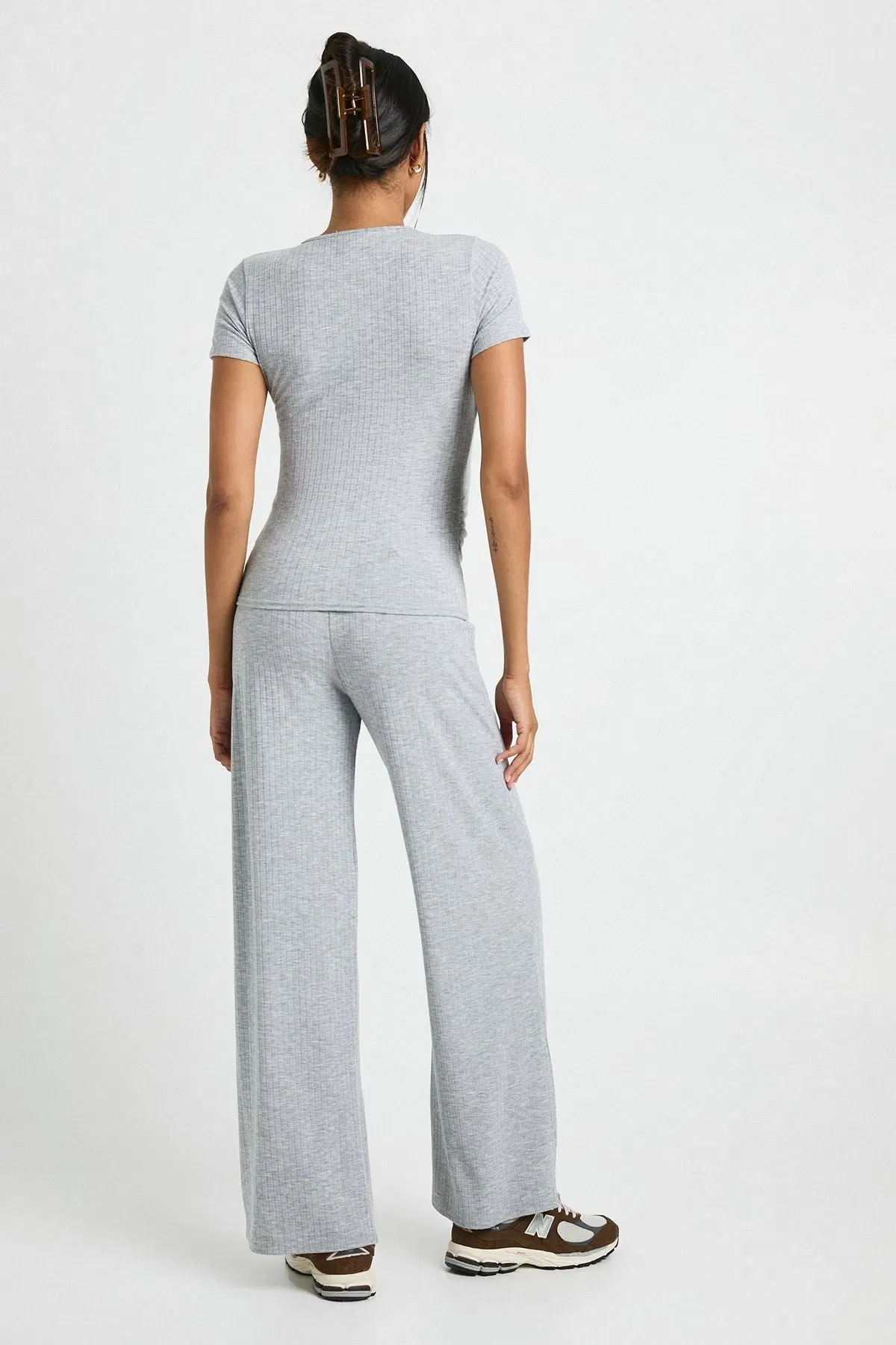 Maternity Soft Rib Wrap Top & Trouser Lounge Set