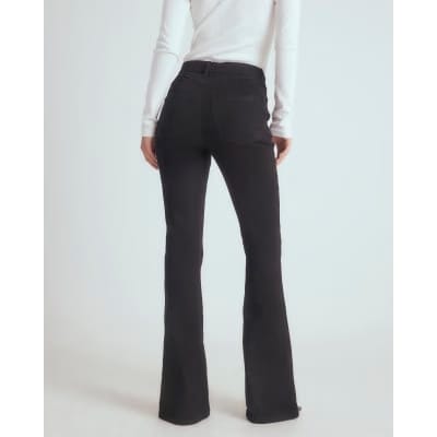 Black High Waisted Sculpt Flare Jeans