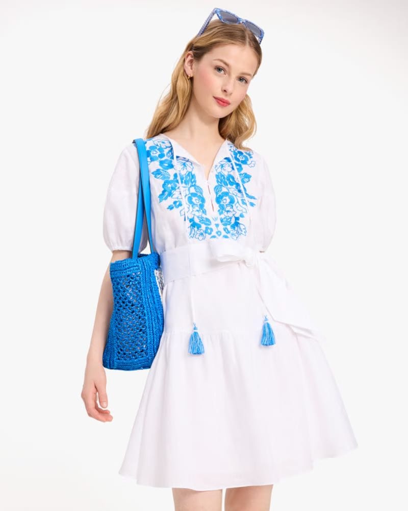 Floral Embroidered Shirtdress