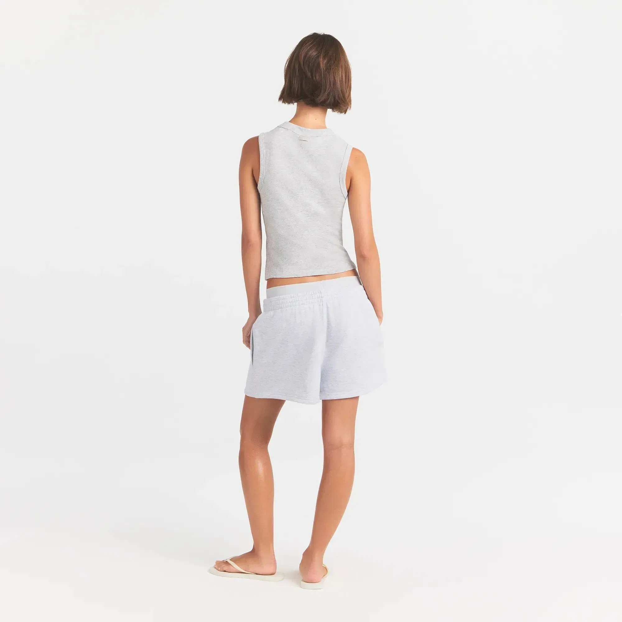 Cotton Fleece Double Waistband Short