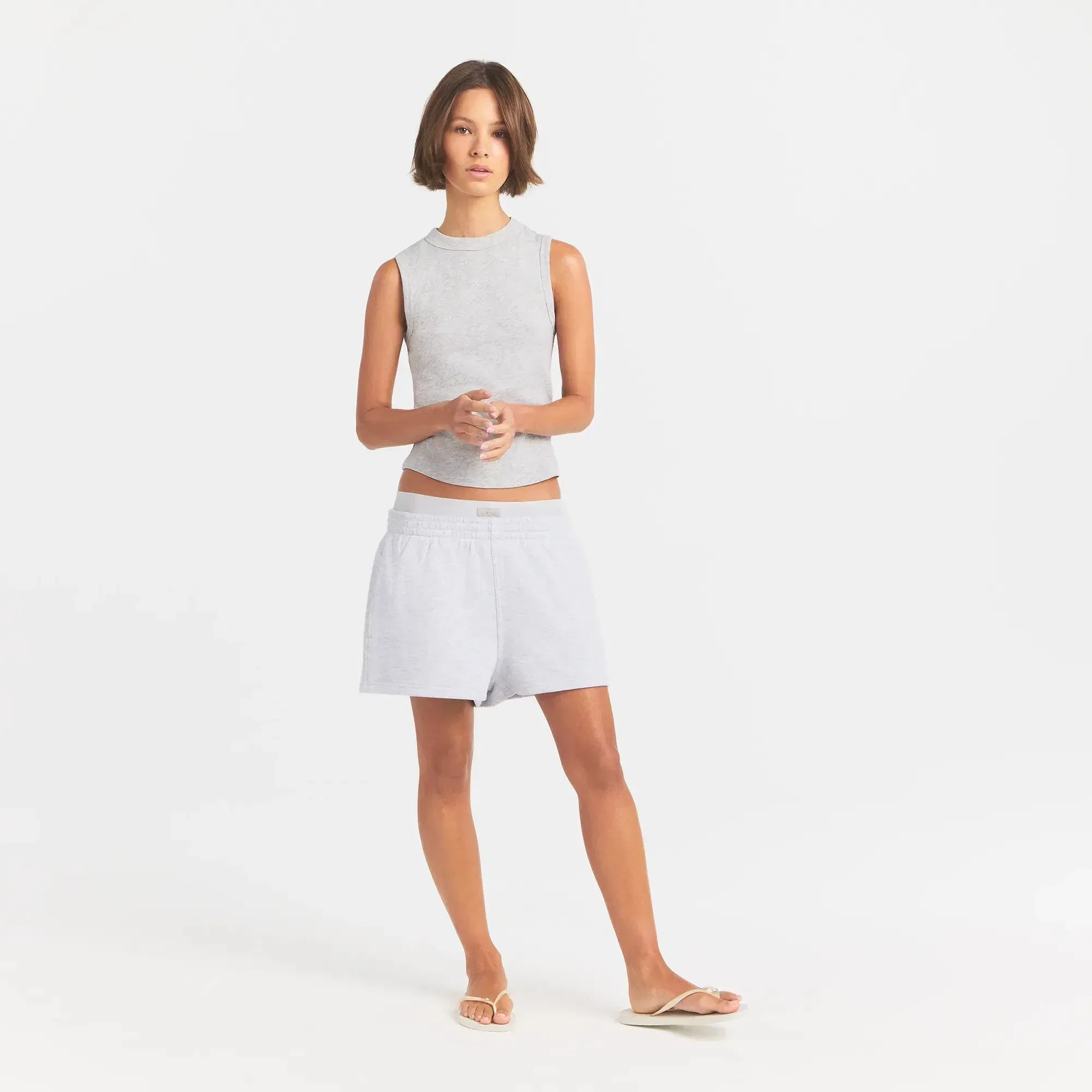 Cotton Fleece Double Waistband Short