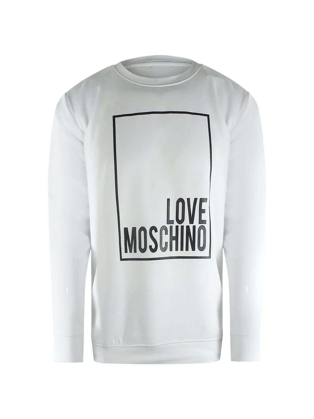 Love Moschino Iconic Box Logo White Sweatshirt