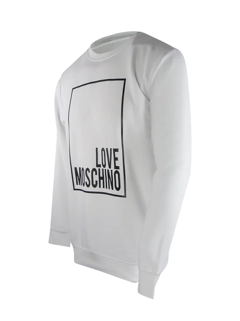 Love Moschino Iconic Box Logo White Sweatshirt