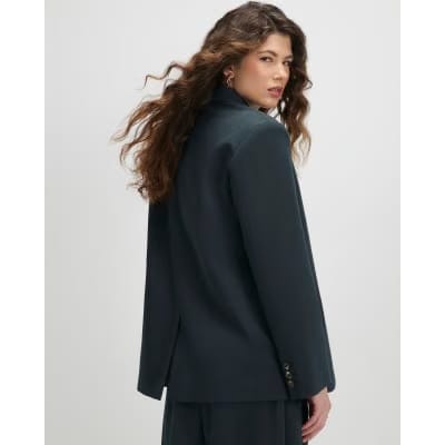 Green Long Sleeve Oversized Blazer