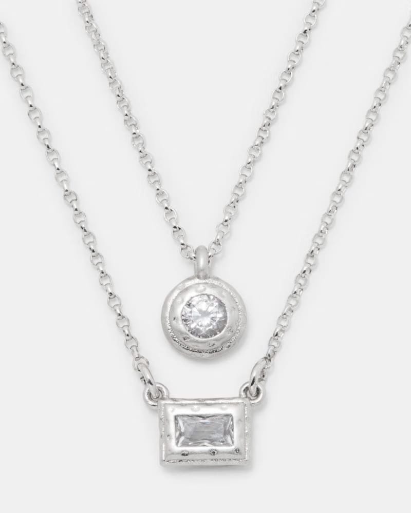 Elegant Edge Double Necklace Set