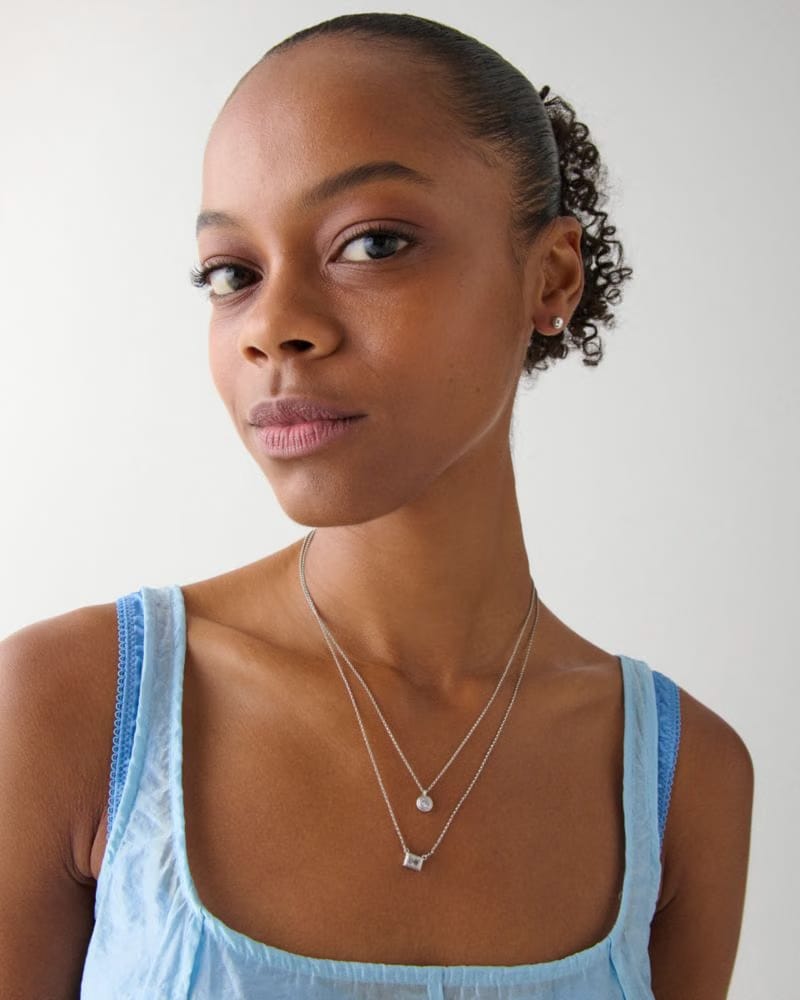 Elegant Edge Double Necklace Set