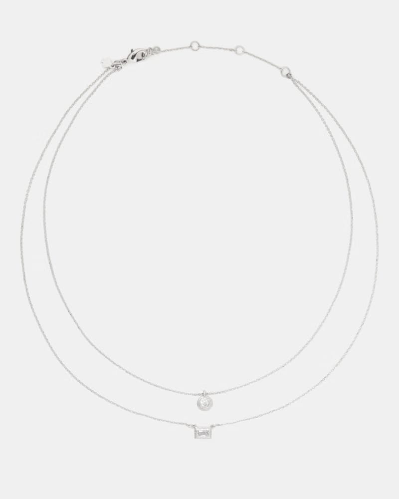 Elegant Edge Double Necklace Set