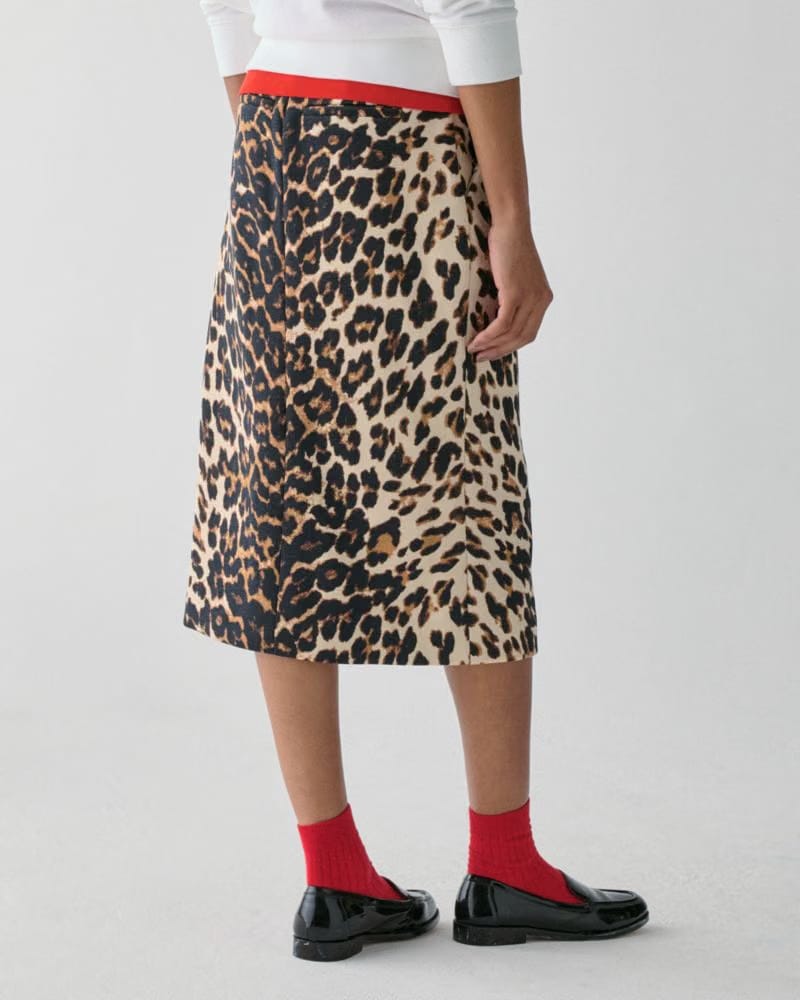 Leopard Midi Skirt