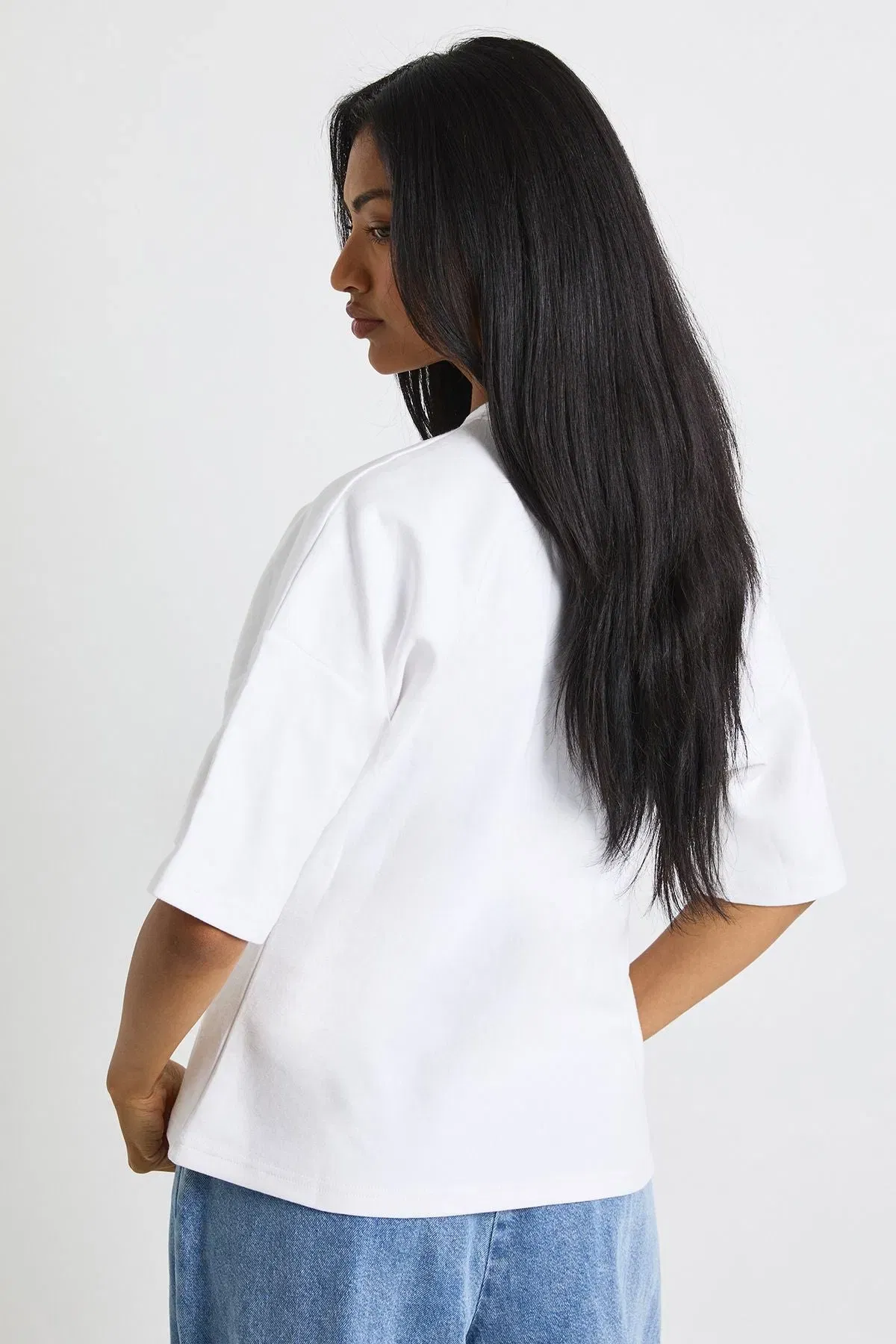 Interlock Boxy Tucked Waist Detail T-Shirt