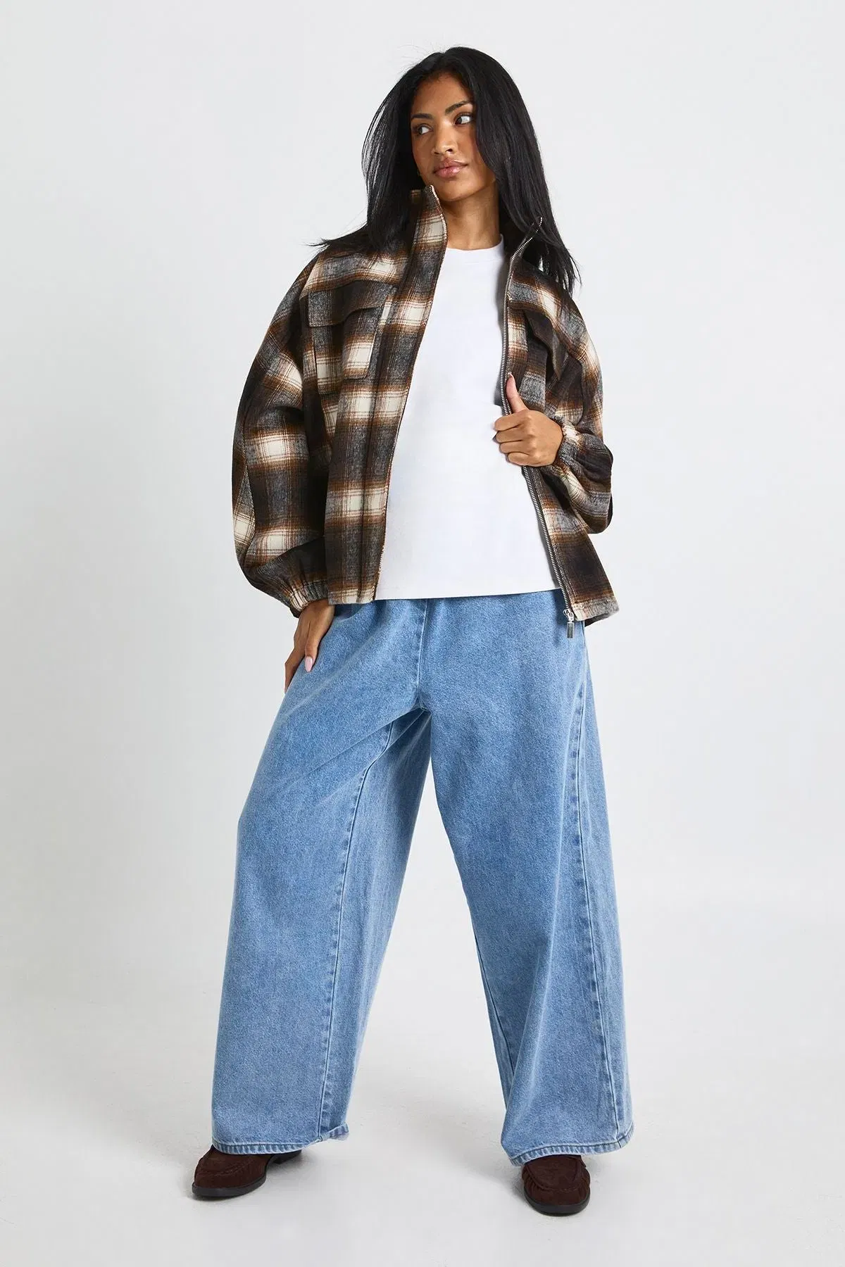 Interlock Boxy Tucked Waist Detail T-Shirt