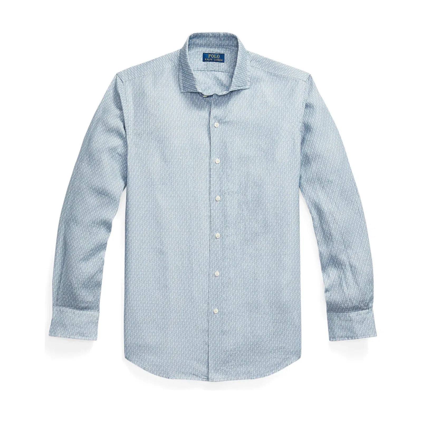 Custom Fit Mallet-Print Linen Shirt
