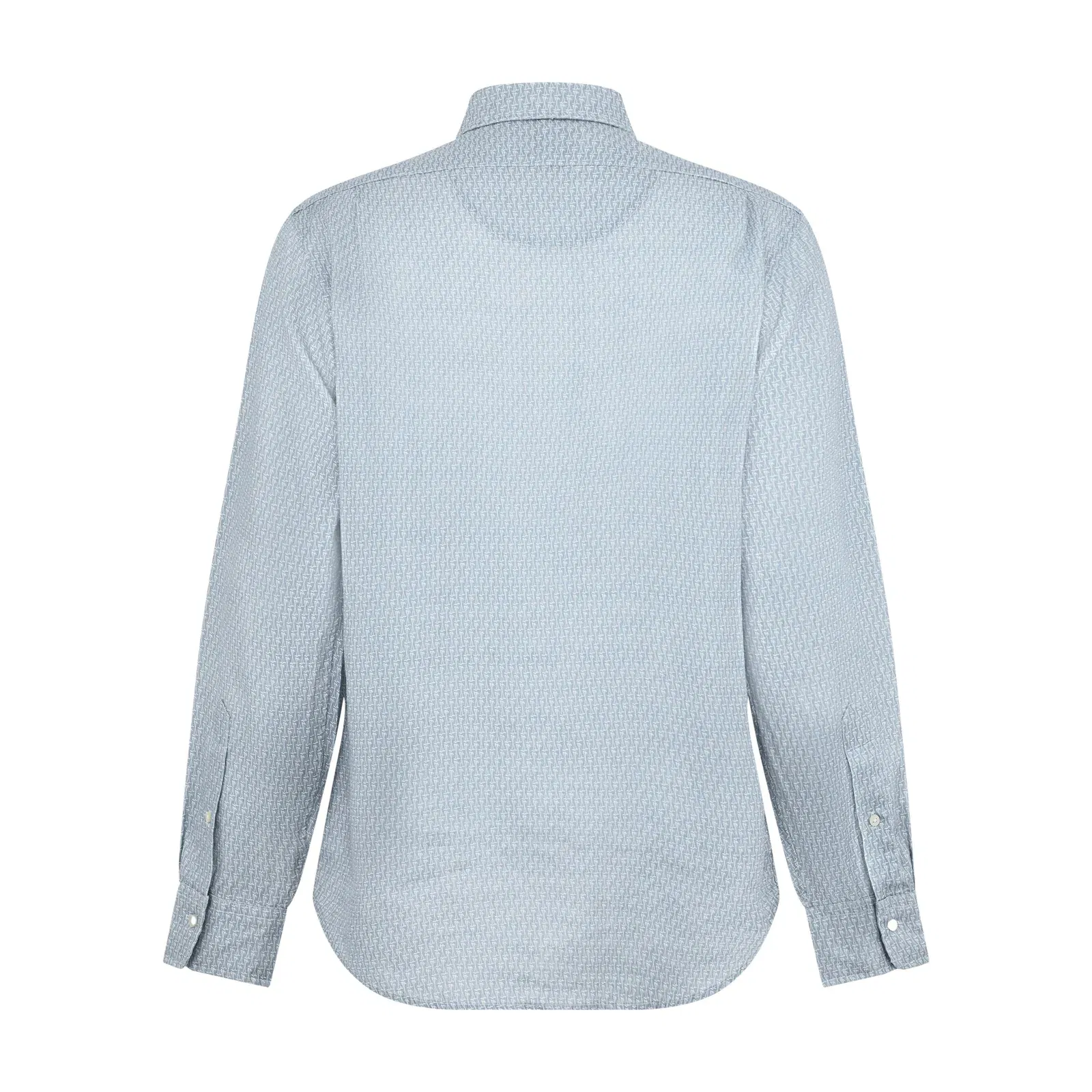 Custom Fit Mallet-Print Linen Shirt