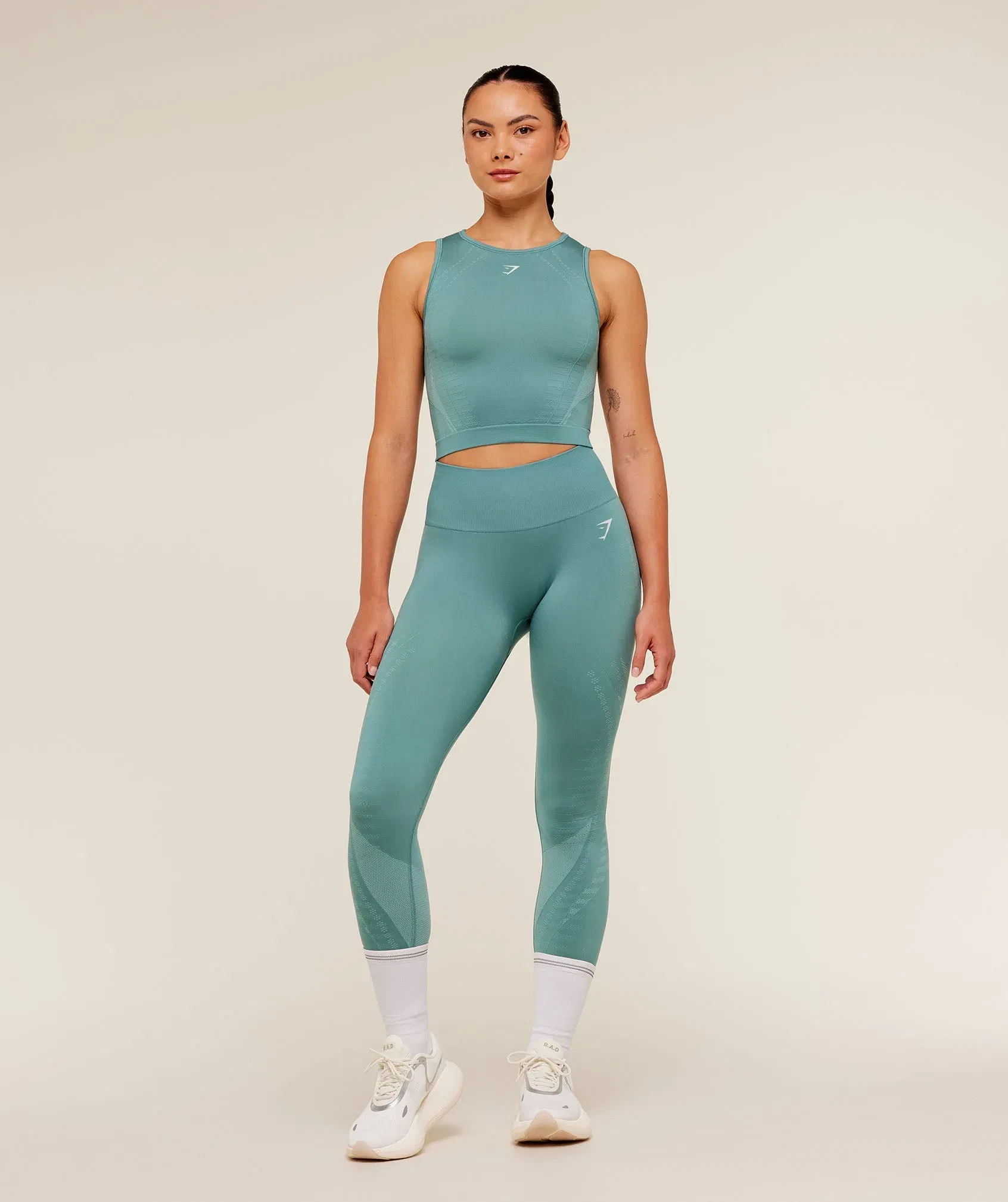 Gymshark Running Seamless Tank - Storm Blue/Lifestyle Blue