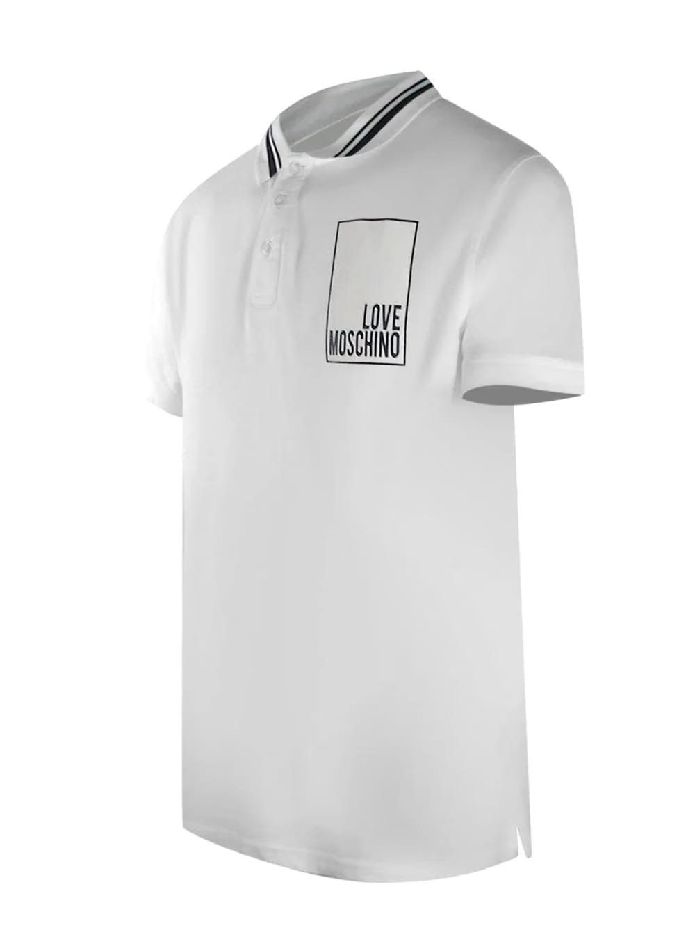 Love Moschino Iconic Box White Polo Shirt
