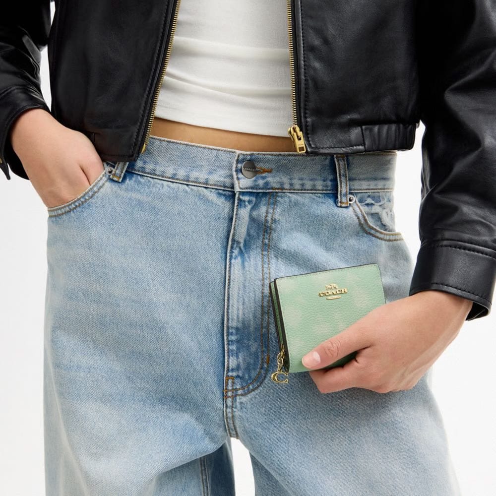Snap Wallet With Floral Print