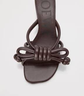 Leather Flamenco Knot Mules