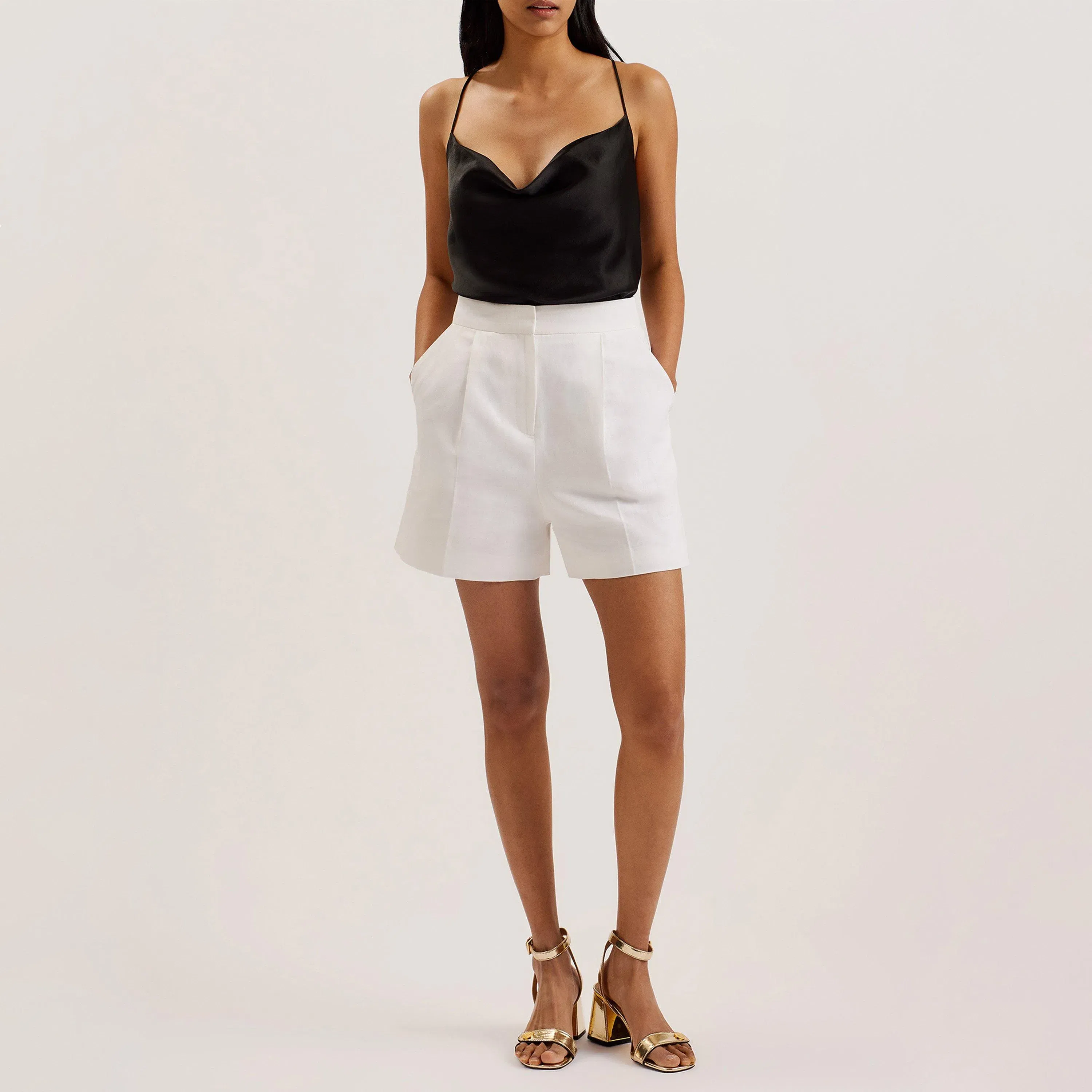 Ted Baker High Waist Pleated Short