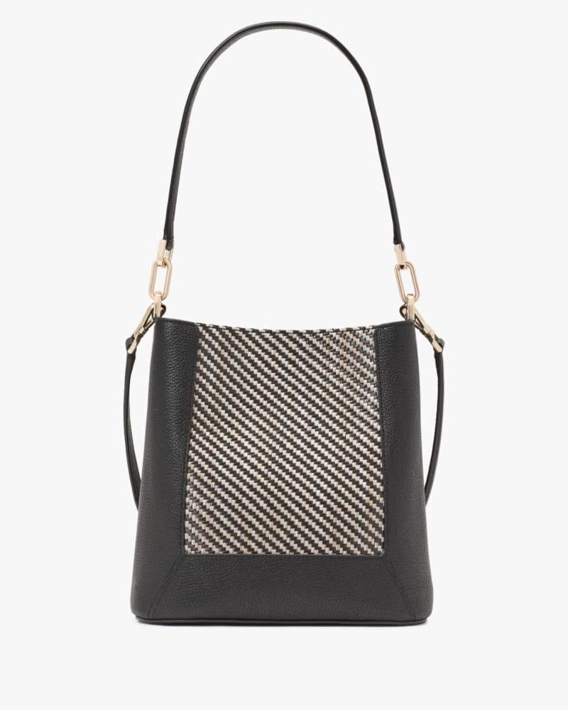Lena Straw Bucket Bag