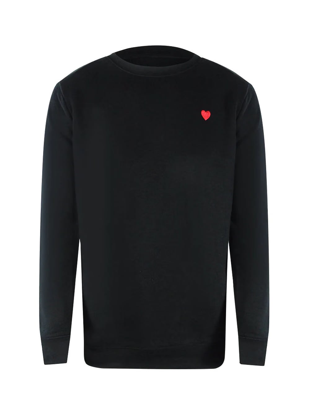 Love Moschino Small Heart Logo Black Sweatshirt