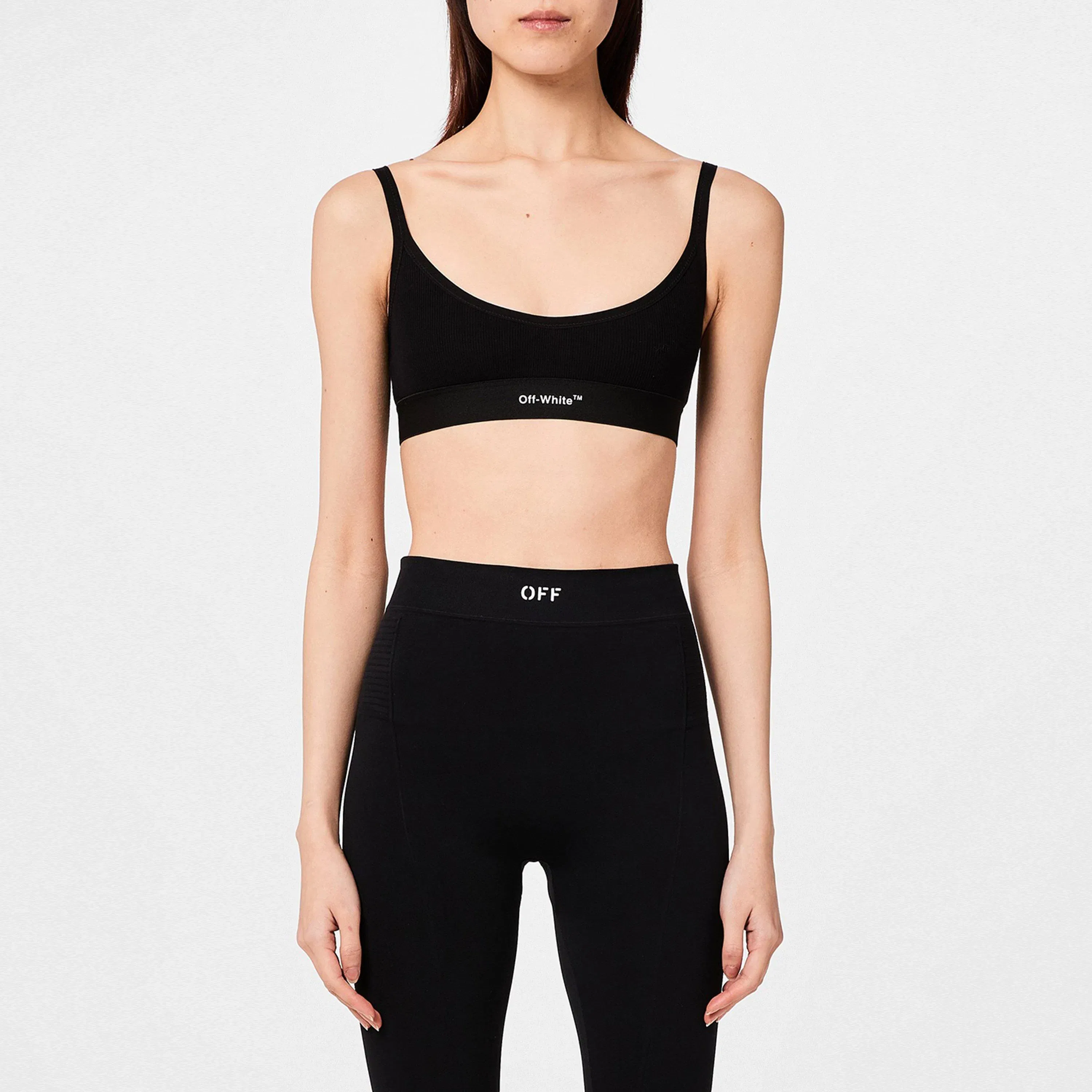 Helvetica Logo Basic Rib Bra, Iconic Design
