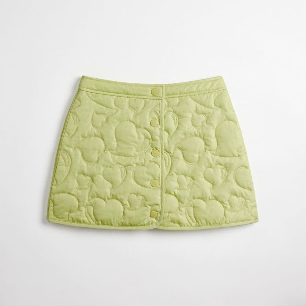 Coachtopia Loop Quilted Heart Mini Skirt
