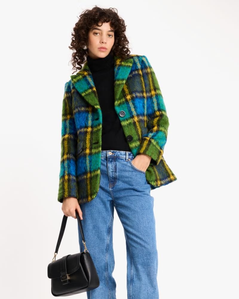 Grand Plaid Wool Jacket