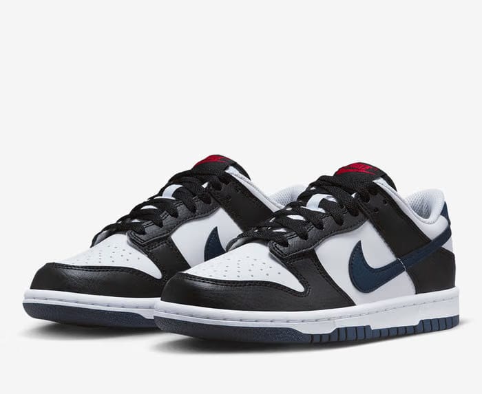 Nike Dunk Low Black White Midnight Navy