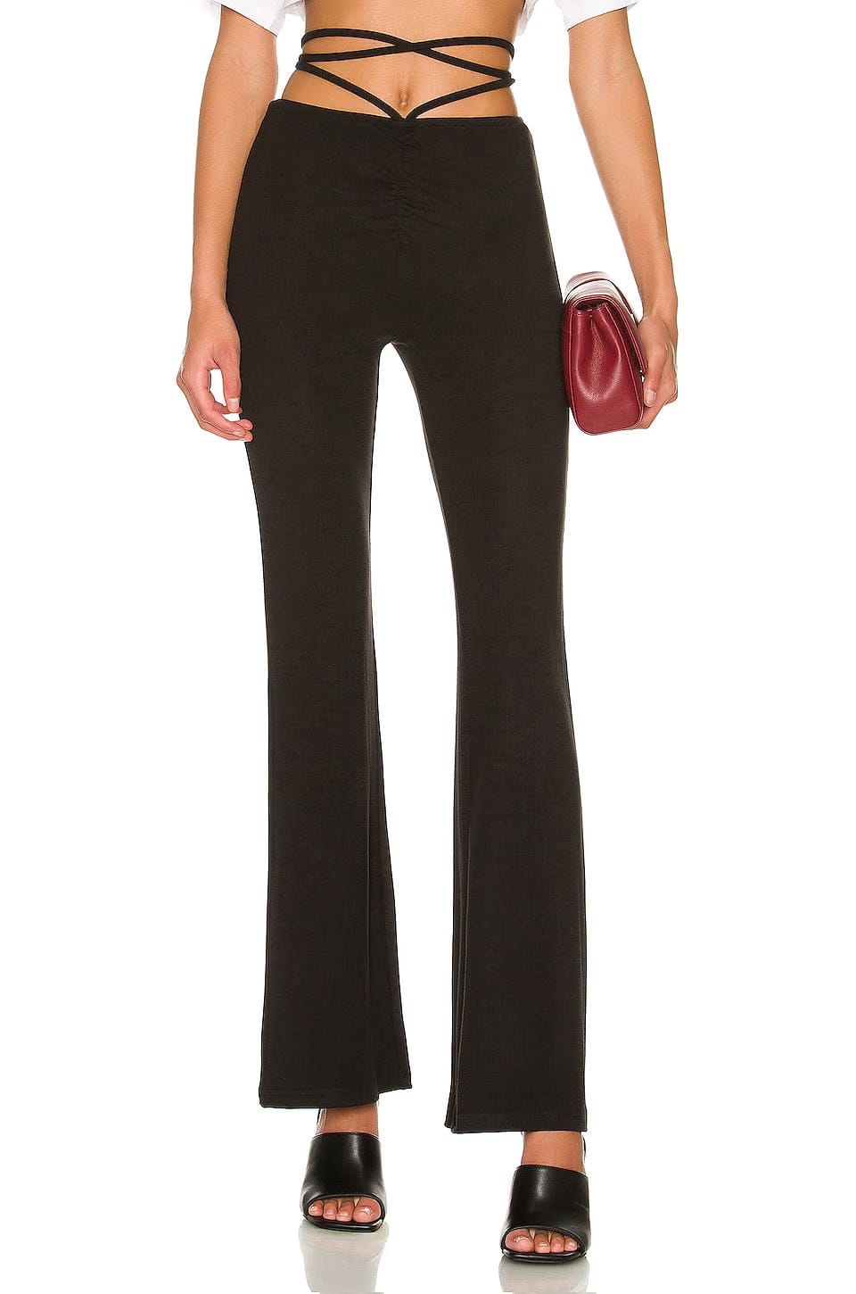 superdown Regan Tie Strap Pant in Black