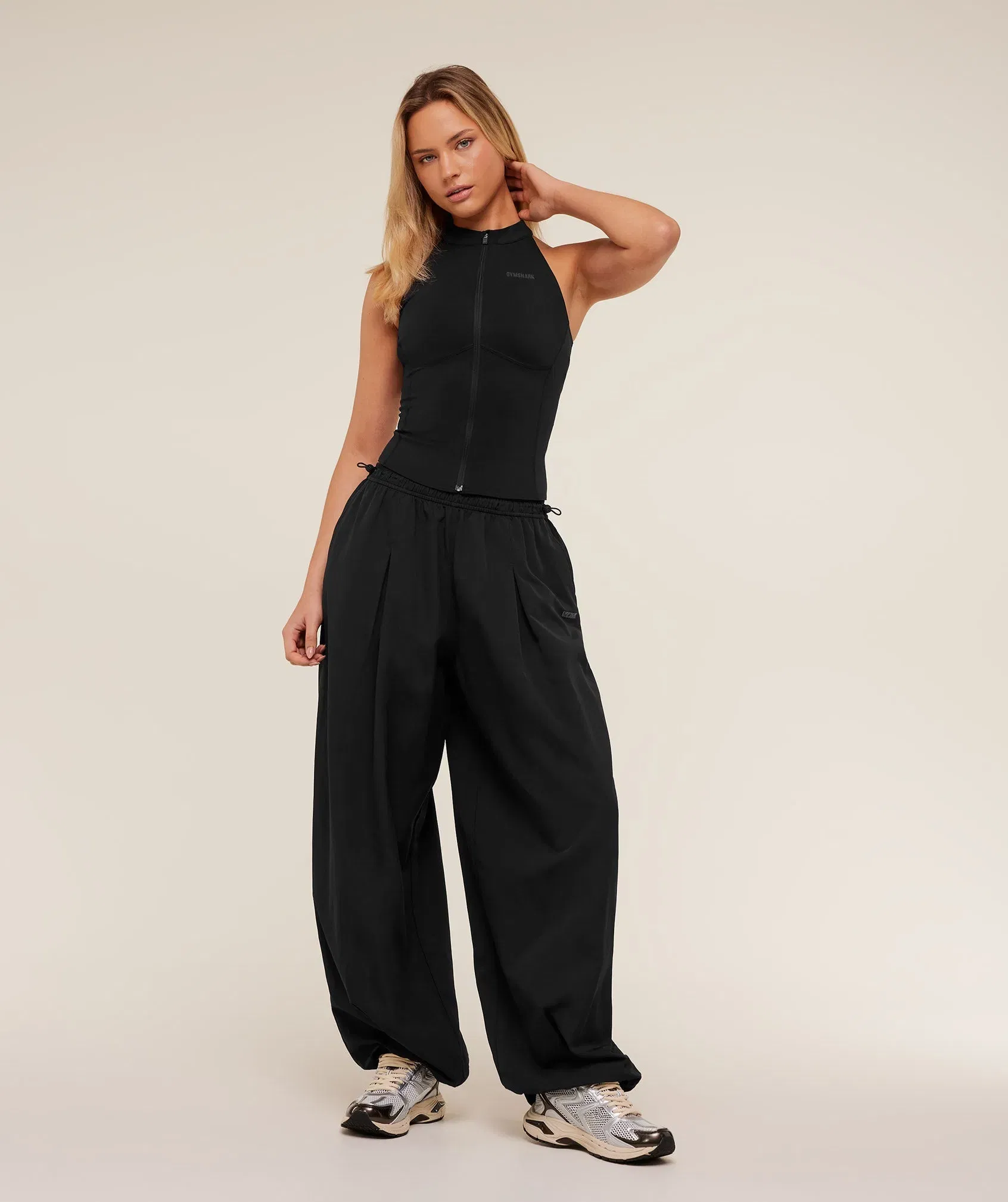 Gymshark Weekend Lifestyle Parachute Pant - GS Black
