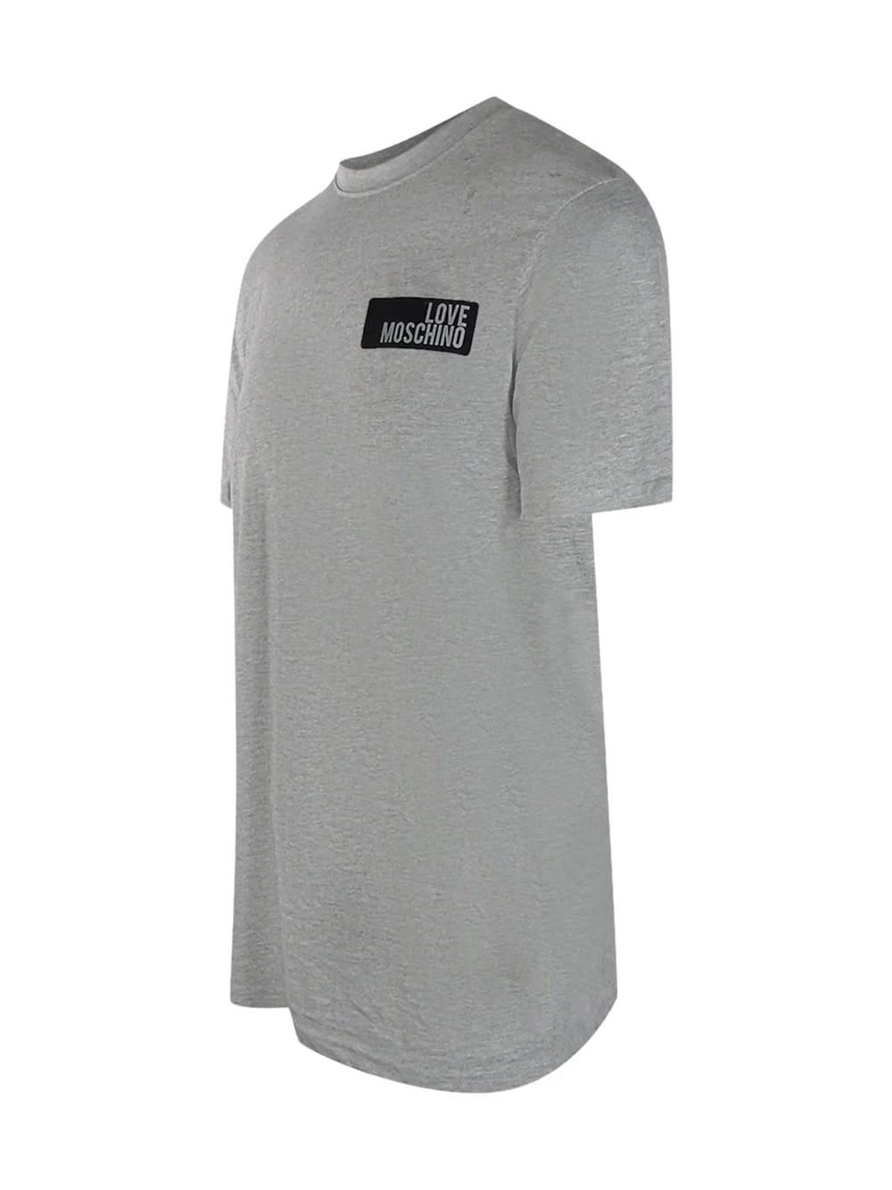 Love Moschino Block Logo Grey T-Shirt