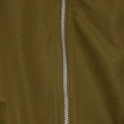 Khaki Belted Bubble Hem Jacket