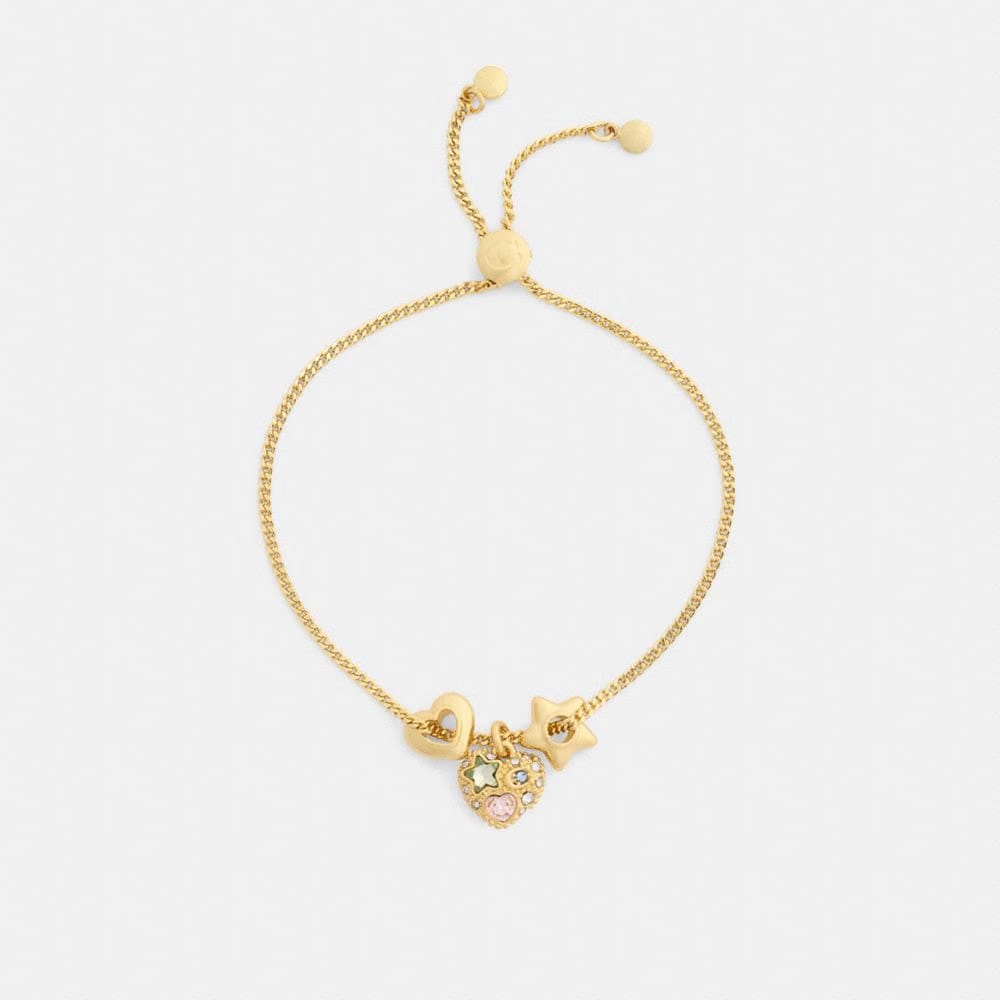 Stars And Hearts Rondell Slider Bracelet