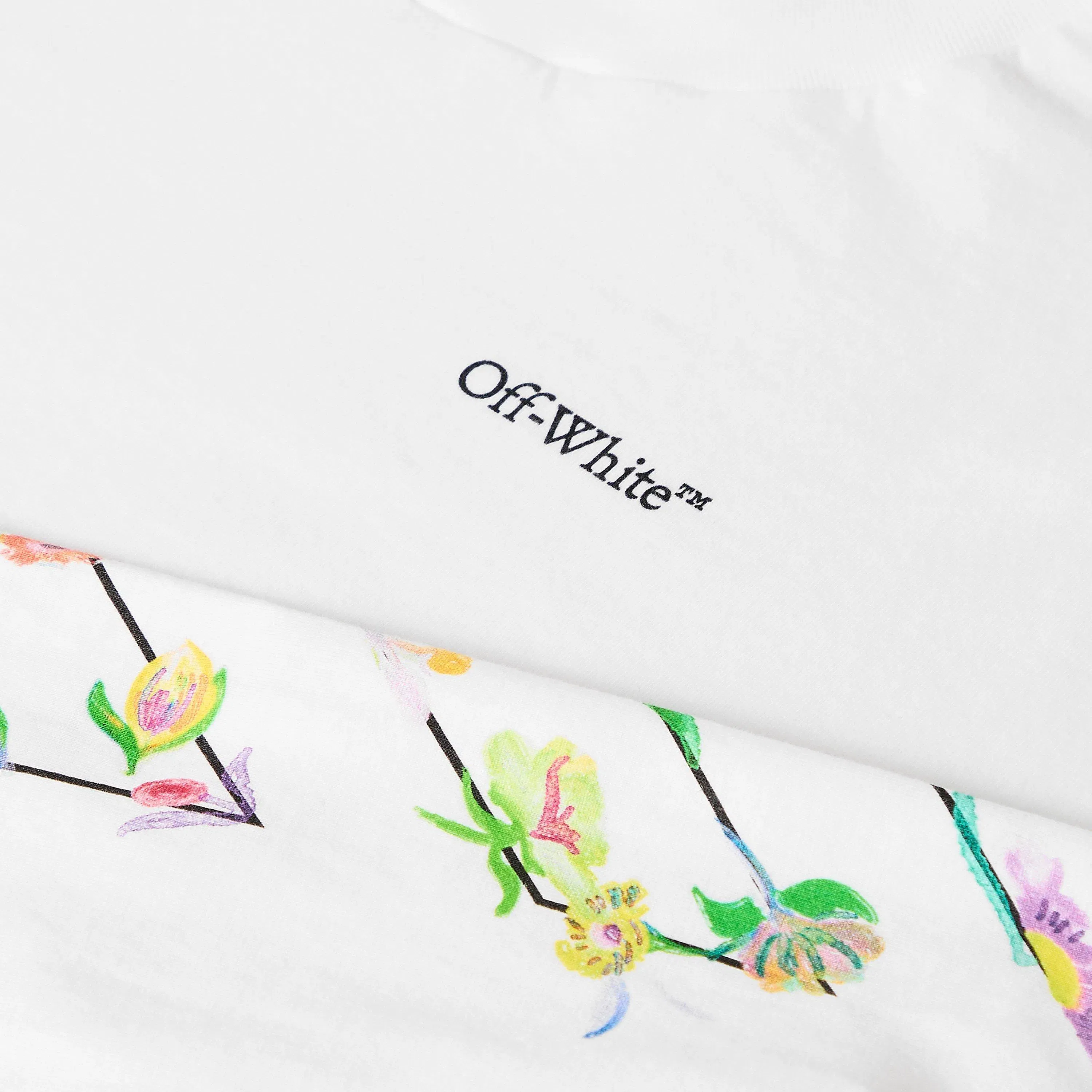 Flower Hi Neck Long Sleeve T-Shirt