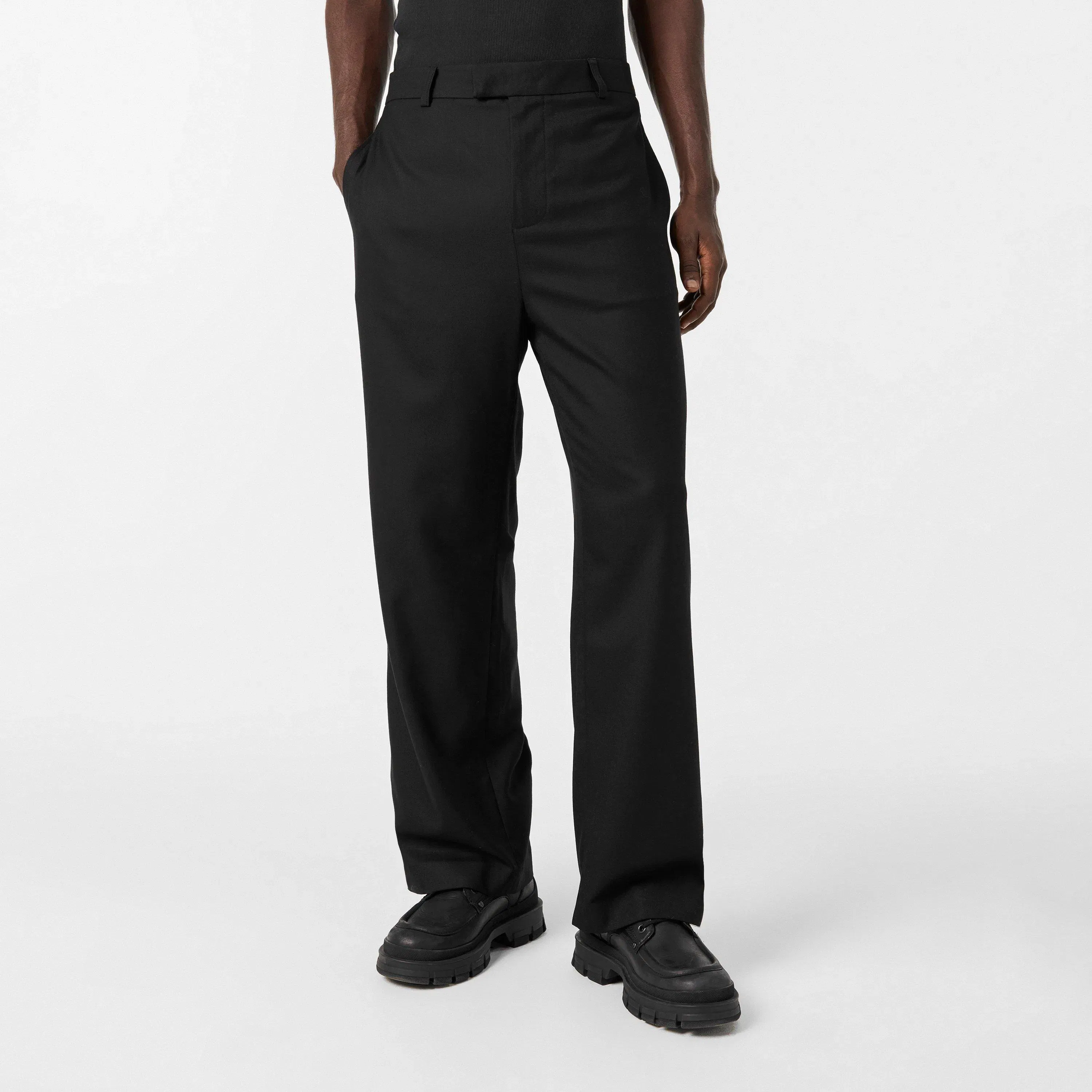 Wool Bootcut Trousers