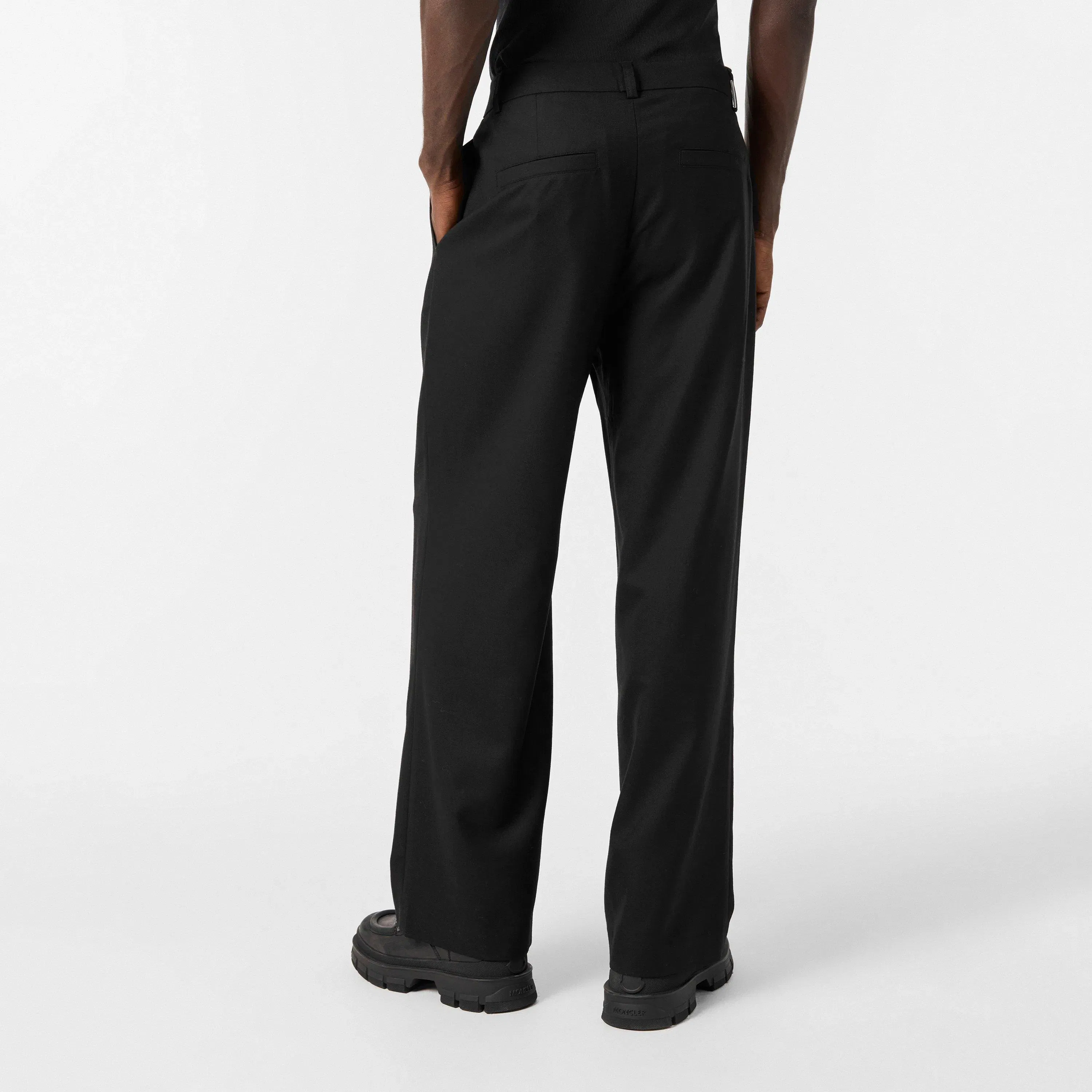 Wool Bootcut Trousers