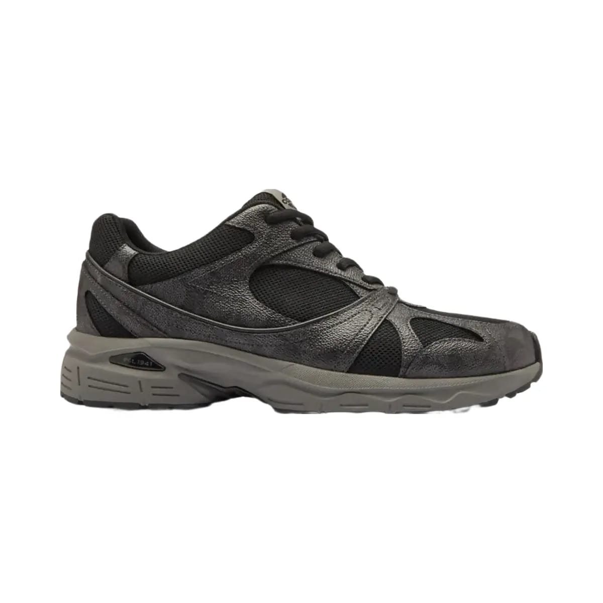 Coach Men's Sport Sneaker In Signature Canvas Charcoal Black