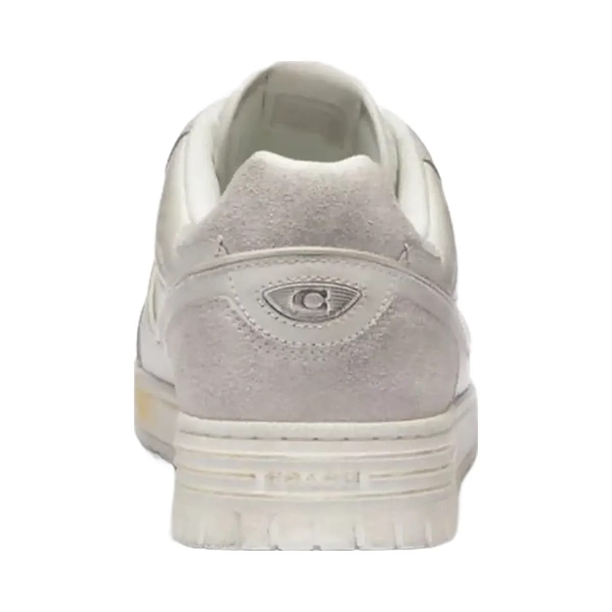 Coach Men's Soho Sneaker In Distressed Leather Glacier White