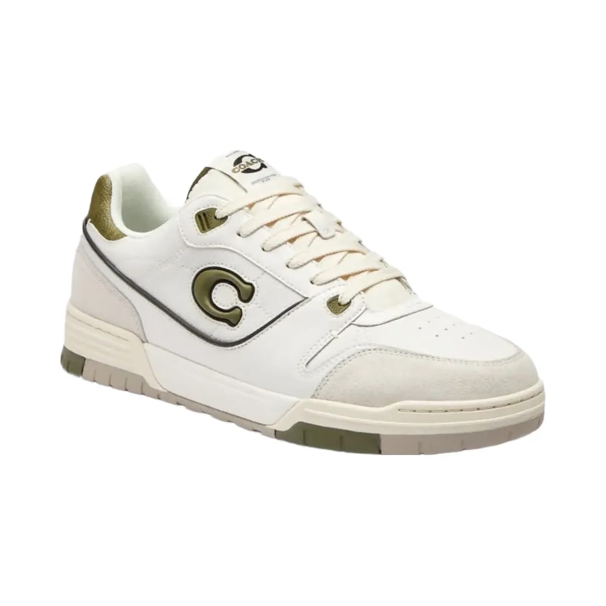 Coach Men's Soho Sneaker Olive Optic White