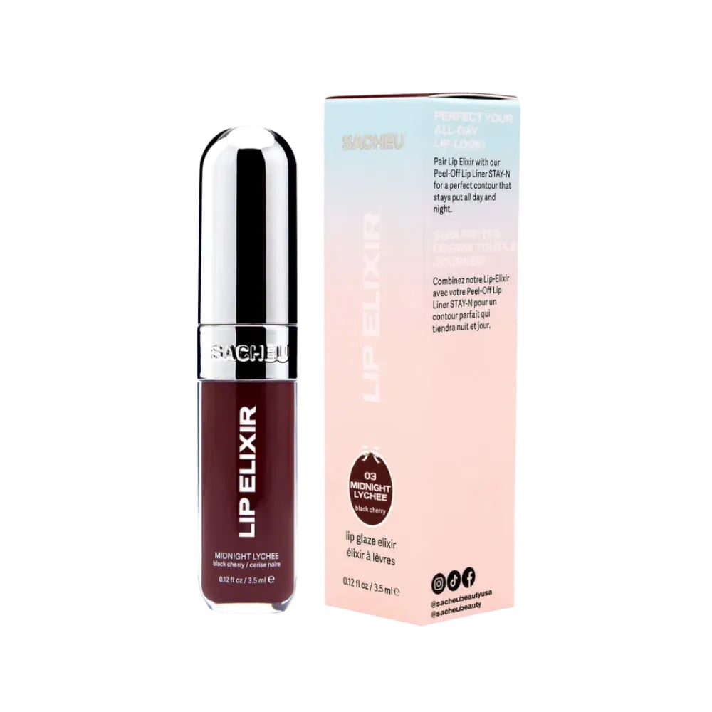 SACHEU Lip Glaze Elixir - Midnight Lychee