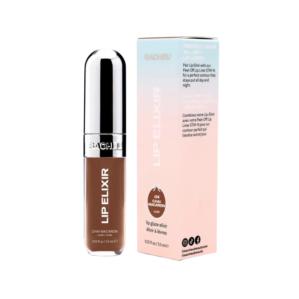 SACHEU Lip Glaze Elixir - Chai Macaron