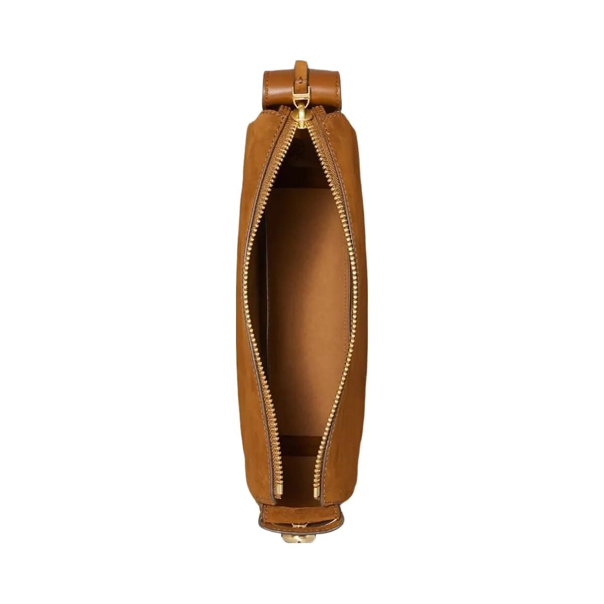 Tory Burch Romy Suede Shoulder Bag Caramel
