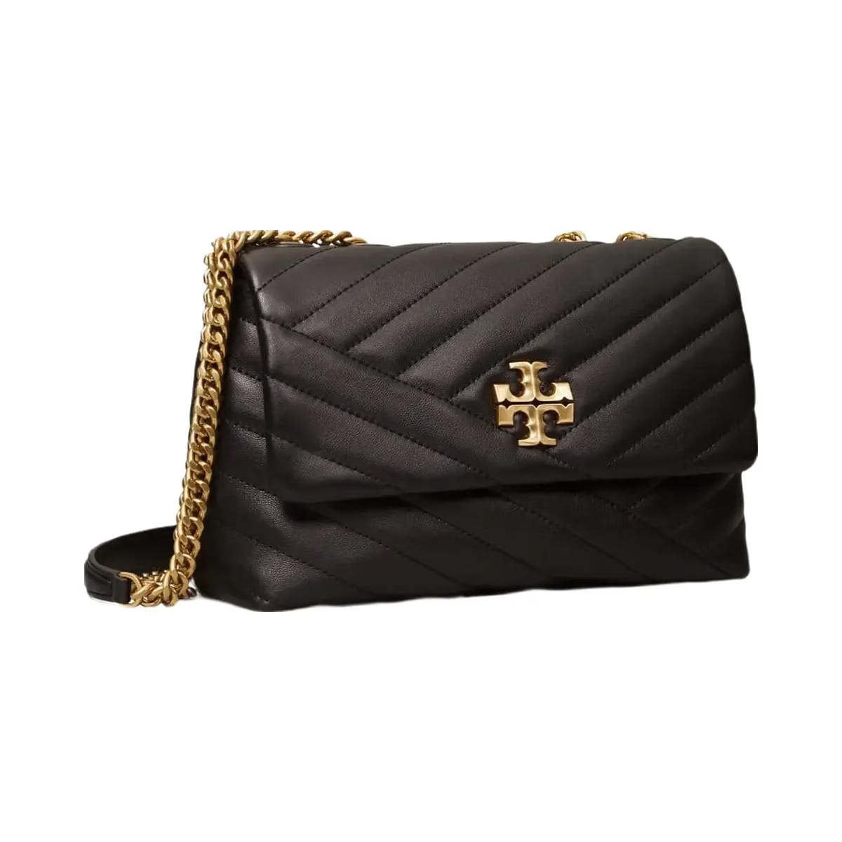 Tory Burch Small Kira Chevron Shoulder Bag Black