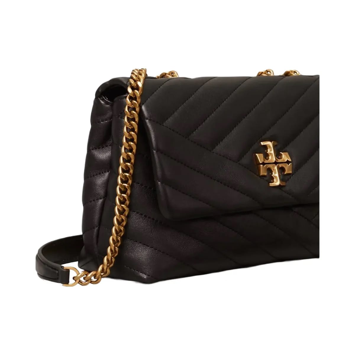 Tory Burch Small Kira Chevron Shoulder Bag Black