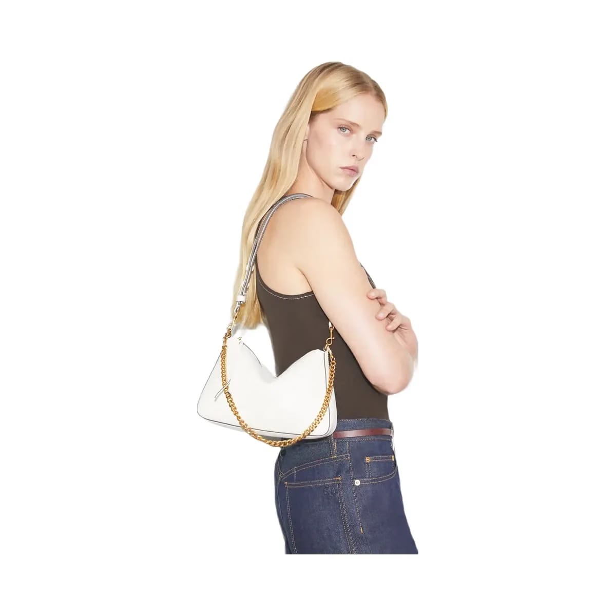 Tory Burch Small Perry Shoulder Bag Warm White